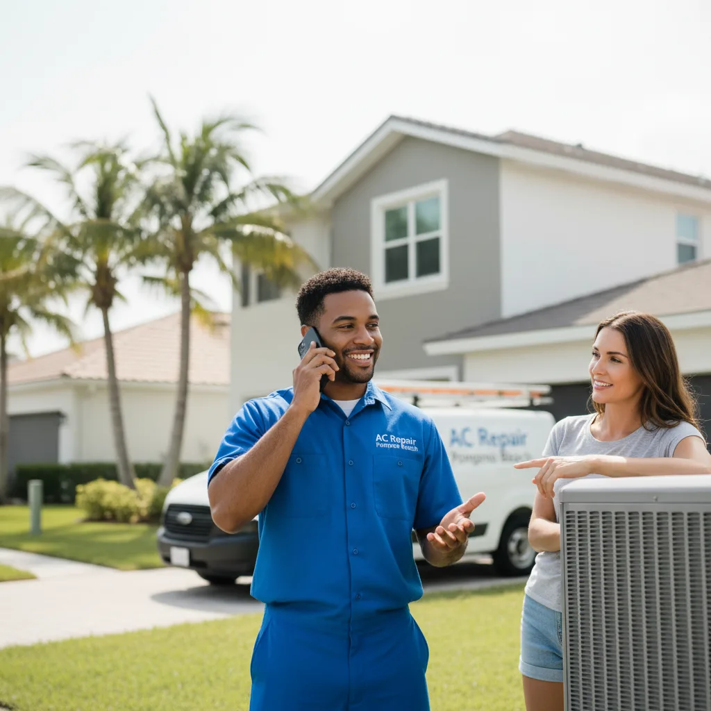 AC Repair Pompano Beach customer support in Home
